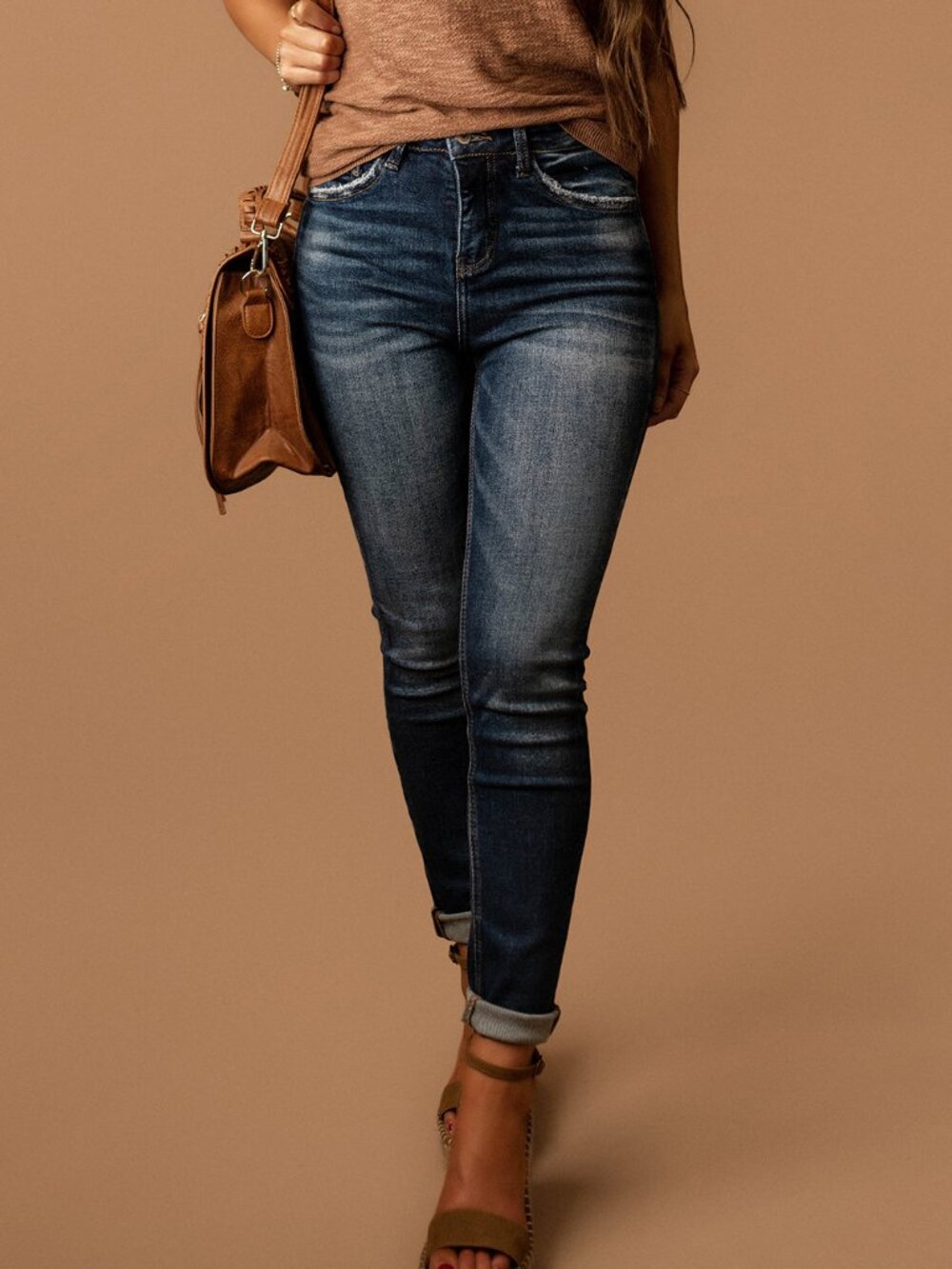 Amber Dark Wash Tummy Control Jeans